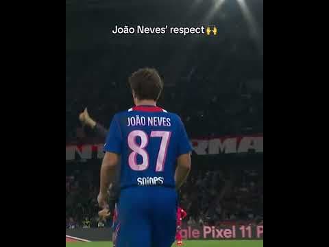 This respect moment between João Neves and Luis Enrique 🙌❤️ #football #ligue1 #foot #psg #shorts