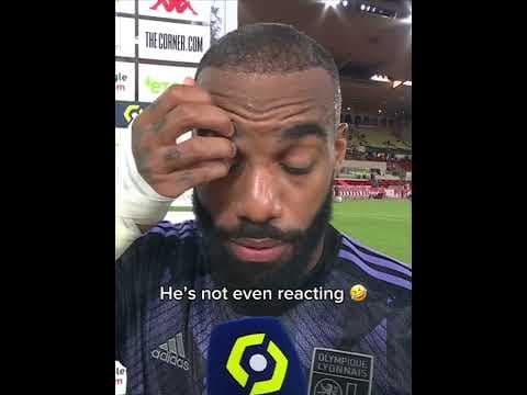 Lacazette’s voice was gone after the match 🗣️🥵 #ligue1 #football #sports #foot #ligue1mcdonalds