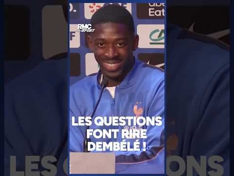 🤣Les questions des journalistes font beaucoup rire (ou sourire) Dembélé 🤣