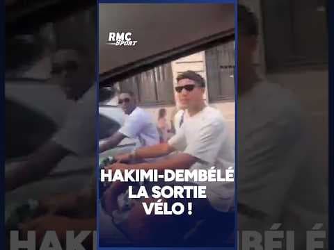 PSG : Hakimi et Dembélé s'offrent une balade en vélo dans Paris