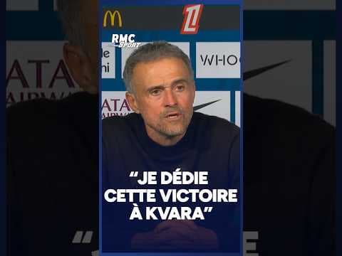 PSG 2-0 OL : Luis Enrique dédie cette victoire à "Kvara"