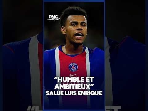 "Humble et ambitieux", Luis Enrique loue Désiré Doué