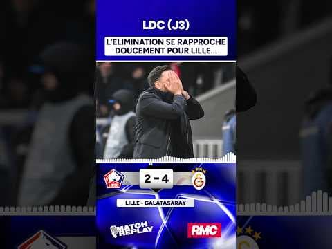 Lille 2-4 Galatasaray : 3 matchs, 3 défaites, le Losc se rapproche de l'élimination… les Comms RMC !