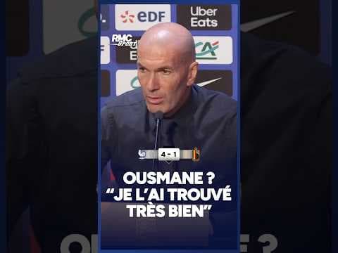 Dembélé ? "Je suis satisfait de ce qu'il a fait", Zidane prend la défense de son capitaine du soir