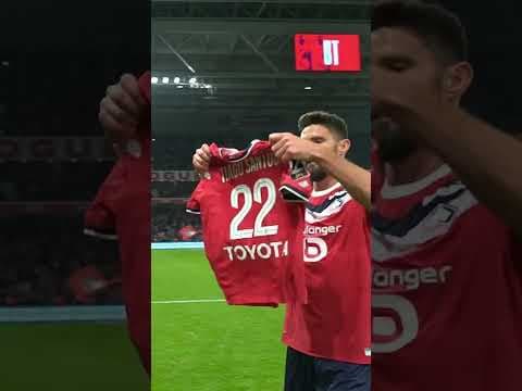 Le beau geste d'Olivier Giroud !  #football #ligue1 #sports