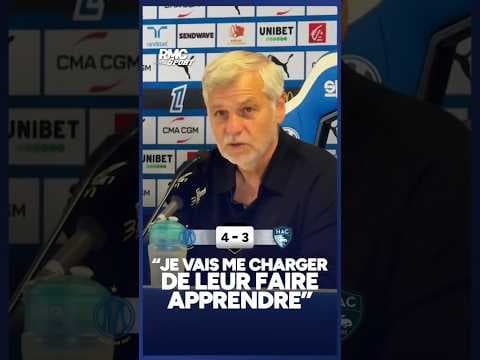OM 4-3 Le Havre : "Faire preuve d'humilité...", Genesio en colère contre ses jeunes joueurs