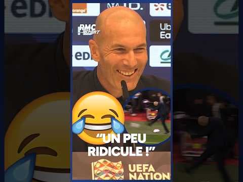 "Un peu RIDICULE mais pas grave", Zidane plaisante sur sa célébration