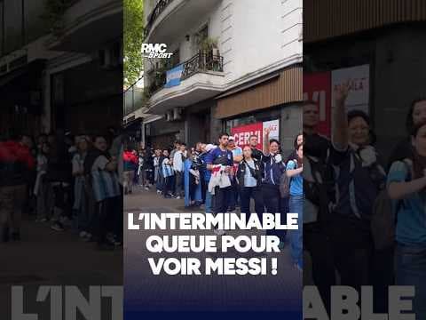L'interminable queue à Buenos Aires pour assister à la dernière de Messi