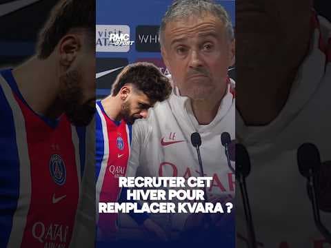 Une recrue cet hiver au PSG pour remplacer Kvaratskhelia ? La réponse de Luis Enrique