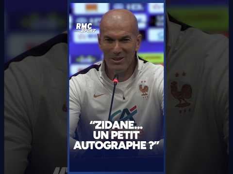 “Oui, on fera ça après”, sourit Zidane après qu’un journaliste turc lui demande un autographe