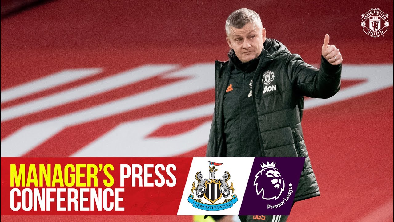 Conférence de presse de l'entraineur |  Manchester United contre Newcastle |  Ole Gunnar Solskjaer |  Premier League