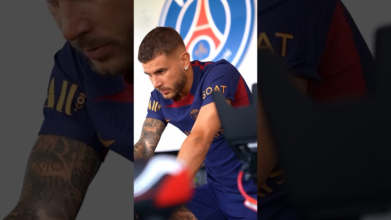 🎥 behind the scenes with lucas hernández and manuel ugarte at campus psg! ⚽️