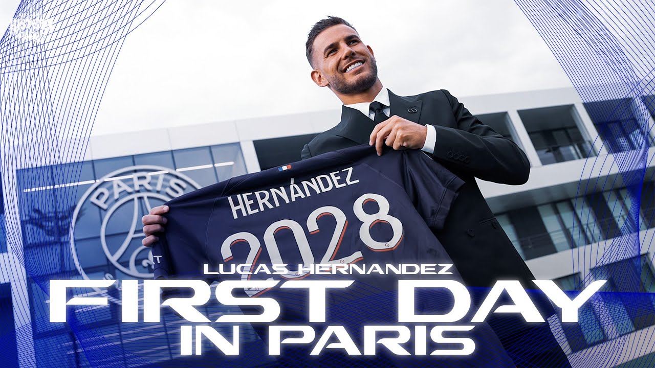 🥰 the first day of lucas hernÁndez in paris ! 🔴🔵 #welcomehernández