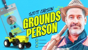 ecris un titre de vidéo en français à partir de celui ci : scott carson 🌻 goes gardening 👩🏼‍🌾 | man city on work experience
