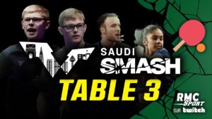 ecris un titre de vidéo en français à partir de celui ci : tennis de table – wtt saudi smash (jeddah) : qualifs jour 2 – table 3